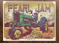 Pearl Jam Moline 2021 AP Signed Plum Variant Concert Poster X/100 Ian Williams