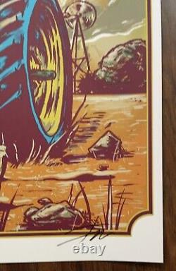 Pearl Jam Moline 2021 AP Signed Plum Variant Concert Poster X/100 Ian Williams