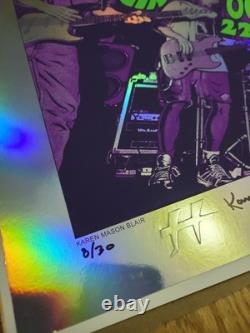 Pearl Jam Mookie Blaylock Concert Poster Holographic Foil Ed Justin Hampton 2024