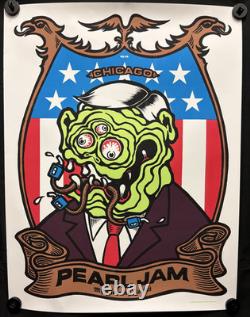 Pearl Jam & My Morning Jacket Chicago 2006 Tour Poster Ames Bro Art Print