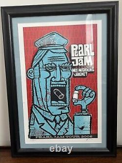 Pearl Jam My Morning Jacket Poster Framed and Signed 2006 287/650