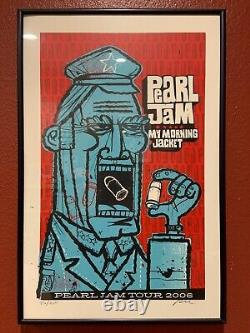 Pearl Jam My Morning Jacket Poster NOT FRAMED 2006 326/650 Signed Artist