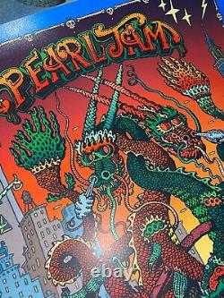 Pearl Jam NYC Madison Square Gardens David Welker Concert Poster Show Edition