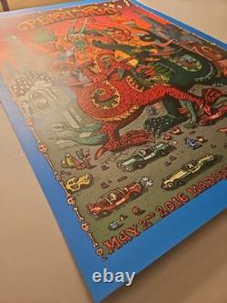 Pearl Jam NYC N2 2016 Poster SE Madison Square Garden David Welker Artist MSG