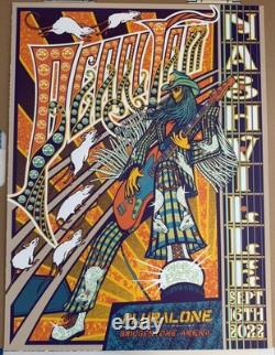 Pearl Jam Nashville 2022 Show Poster by Brad Klausen Sept 16 Show Edition