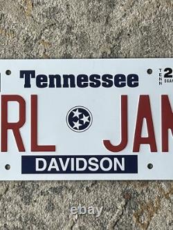 Pearl Jam Nashville TN 5/06/2025 and 5/08/2025 Concert Event License Plate