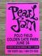 Pearl Jam Neil Young Golden Gate Park Park 1995 Original Concert Poster Pink