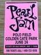 Pearl Jam Neil Young Golden Gate Park Park 1995 Original Concert Poster Pink V2