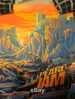 Pearl Jam New York City MSG March 30 2020 Show Edition Poster Dan Mumford