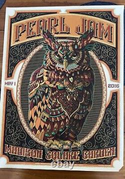 Pearl Jam New York City The OWL 5/1/2016 Madison Square Garden