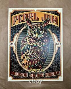 Pearl Jam New York MSG 2016 AP S/N to 100