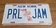 Pearl Jam New York Ny Madison Square Garden Msg September 11 2022 License Plate