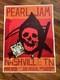 Pearl Jam Night 1 Show Print Poster Button Pin Set Bridgestone Nashville 5/6/25