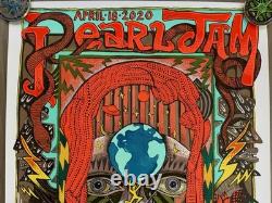 Pearl Jam Oakland Poster 2020 Tour Poster SOLD OUT Official RARE OFFICIAL LIMITE
