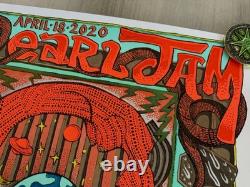 Pearl Jam Oakland Poster 2020 Tour Poster SOLD OUT Official RARE OFFICIAL LIMITE