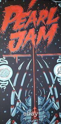 Pearl Jam Official 2014 Denver Poster Nychos Screen Print Show Edition LIMITED