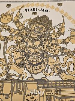 Pearl Jam Official Concert Poster By Ravi Zupa Denver Co Ball Arena 9/22/22