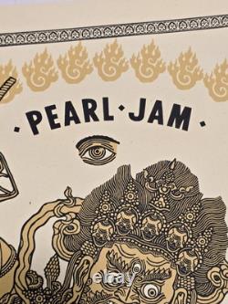 Pearl Jam Official Concert Poster By Ravi Zupa Denver Co Ball Arena 9/22/22