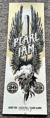 Pearl Jam Official Poster Art Wrigley Field Chicago Ken Taylor, Eddie Vedder