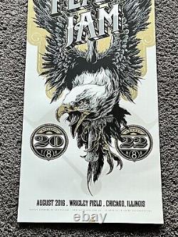 Pearl Jam Official Poster Art Wrigley Field Chicago Ken Taylor, Eddie Vedder