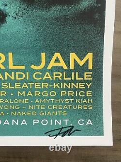 Pearl Jam Ohana Encore Artists Proof Poster Ian Williams Oct. 1 & 2, 2021