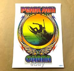 Pearl Jam Ohana Encore Festival Poster Ames Bros Eddie Vedder Surfing