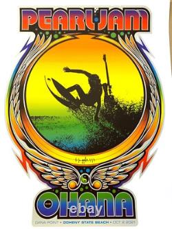 Pearl Jam Ohana Encore Festival Poster Ames Bros Eddie Vedder Surfing