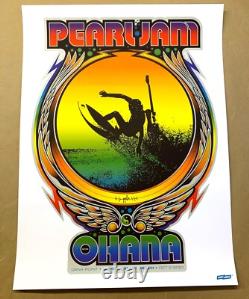 Pearl Jam Ohana Encore Festival Poster Ames Bros Eddie Vedder Surfing