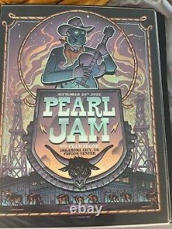 Pearl Jam Oklahoma City OKC Munk One 2022 Show Edition Poster Art Print