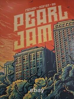 Pearl Jam Orange Sky Variant Poster Fenway Park 2018 Dan Mumford Boston Mint