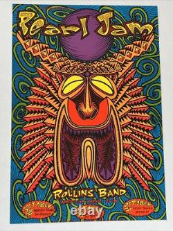 Pearl Jam Original Concert Poster Halloween Run 1993 San Francisco San Jose Oakl