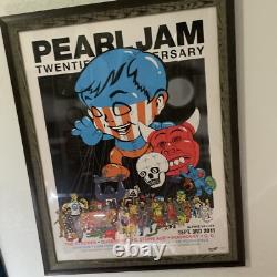 Pearl Jam PJ20 East Troy 2011 Alpine Valley Ames Poster in Custom Frame