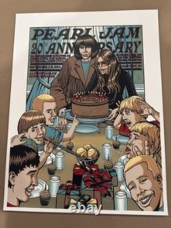 Pearl Jam PJ20 Poster 2011 20th Anniversary Alpine Valley Justin Hampton