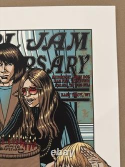 Pearl Jam PJ20 Poster 2011 20th Anniversary Alpine Valley Justin Hampton