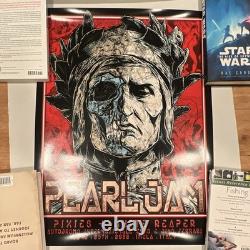 Pearl Jam PJ20 Poster Print with Hologram Sticker Say No To Flippers #0364558
