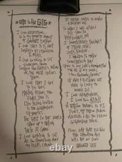 Pearl Jam Pittsburgh 5/16/25 Poster Klausen Signed Numbered AP/200 IN HAND