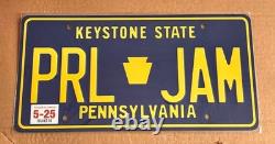 Pearl Jam Pittsburgh PA License Plate May 25 Dark Matter Tour Not Poster SEALED