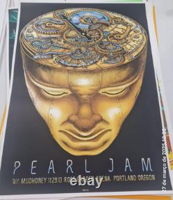 Pearl Jam Portland 2013 Poster Emek Brain Original Show Edition Mint 1st