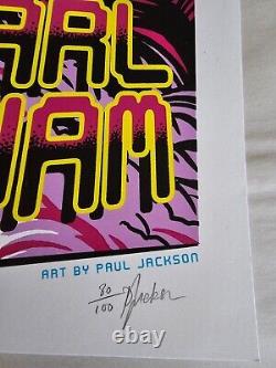 Pearl Jam Poster 04/13/2016 Jacksonville FL Paul Jackson Signed/Numbered xx/100