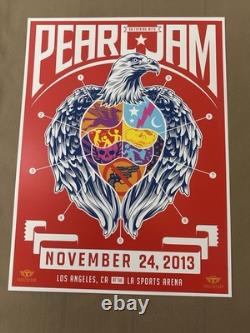 Pearl Jam Poster 11/24/2013 Los Angeles Sports Arena