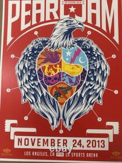 Pearl Jam Poster 11/24/2013 Los Angeles Sports Arena