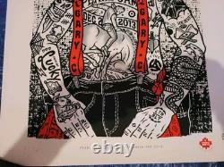 Pearl Jam Poster 12 / 2 / 2013 Calgary Signed By Artist Numbered #15 / 25 AMES