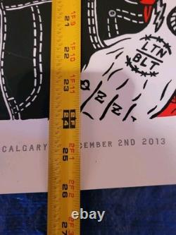 Pearl Jam Poster 12 / 2 / 2013 Calgary Signed By Artist Numbered #15 / 25 AMES