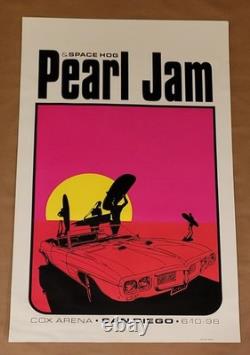 Pearl Jam Poster 1998 San Diego Ames Bros See Pics