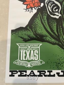 Pearl Jam Poster 2003 Texas Shows