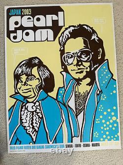 Pearl Jam Poster 2003 Tour Ames Bros Japan Vedder