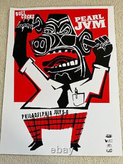 Pearl Jam Poster 2003 Tour Ames Bros Philadelphia Vedder