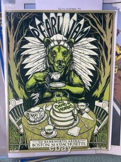 Pearl Jam Poster 2010 Boston Munk One S/N AP 41/100