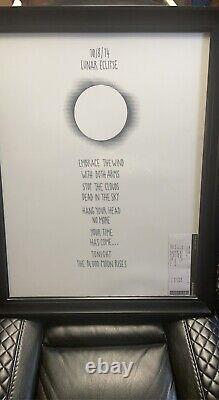 Pearl Jam Poster 2014 Lunar Eclipse 10/08/14 Original Edition With OG Admission