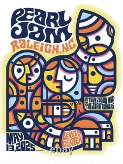 Pearl Jam Poster 5/13 2025 Lenovo Center Raleigh North Carolina Don Pendleton